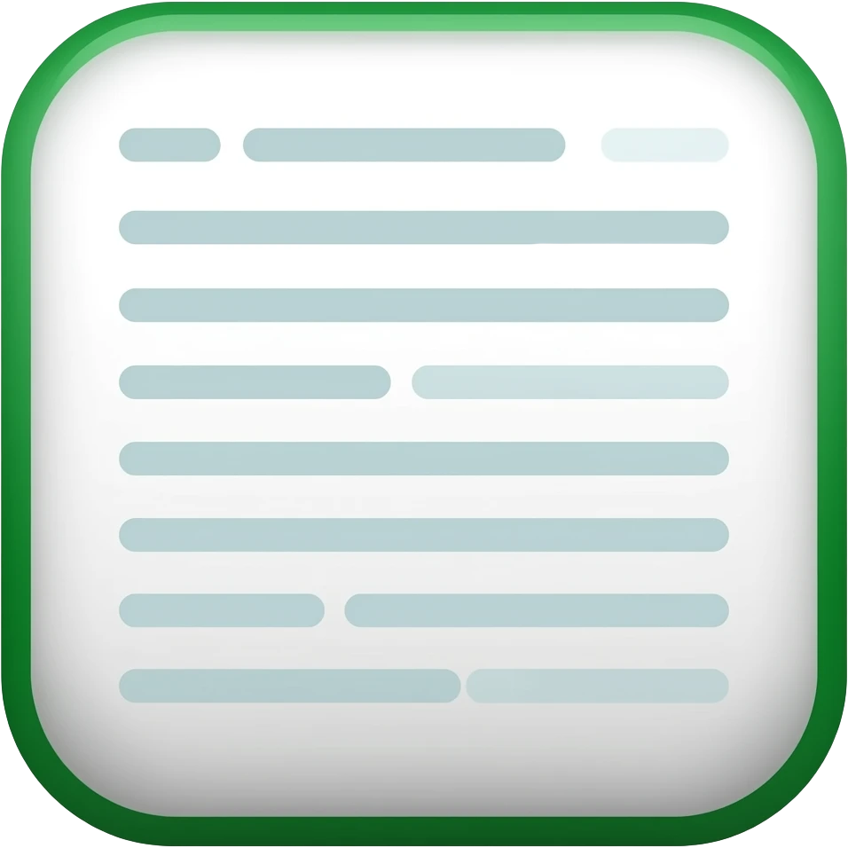 green scan line frame document emoji