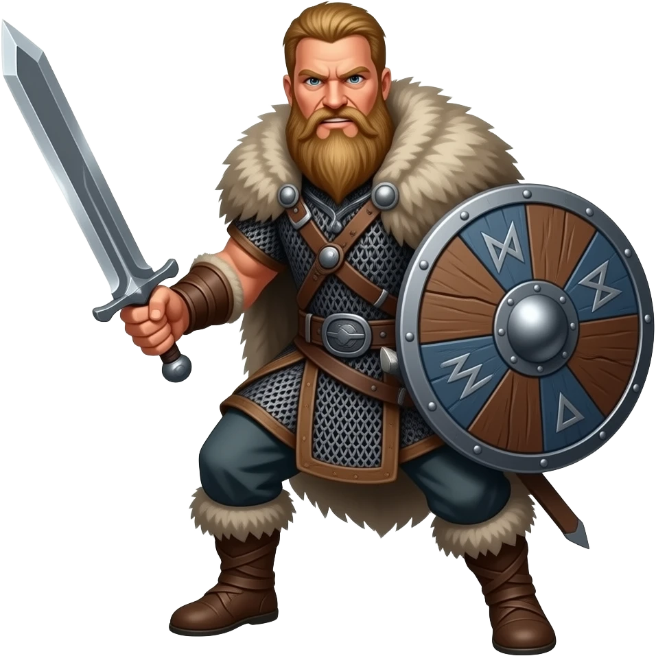 16. Viking Bjorn     Loud Viking warrior preparing for battle. emoji
