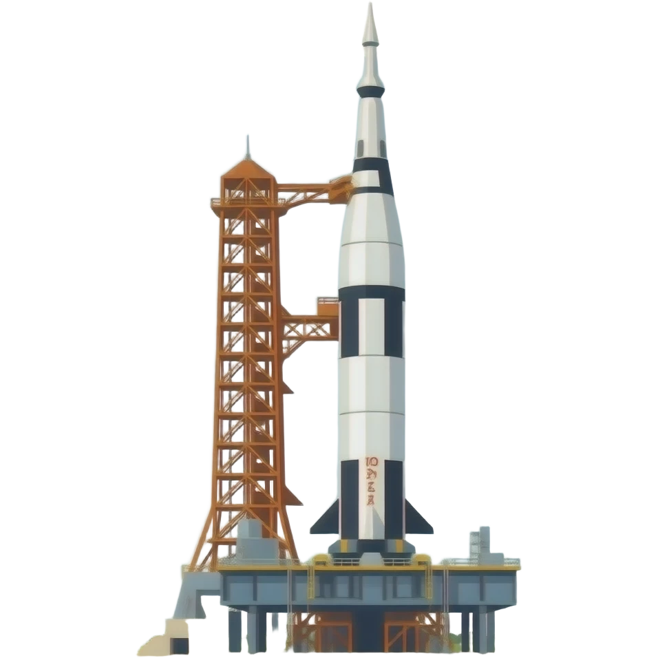 Saturn ib rocket in 1968 emoji