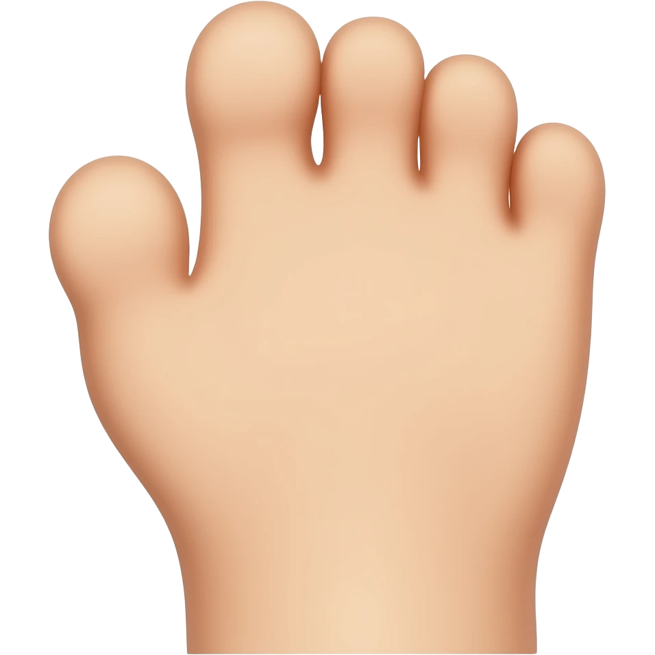An emoji of the bottom of a foot emoji