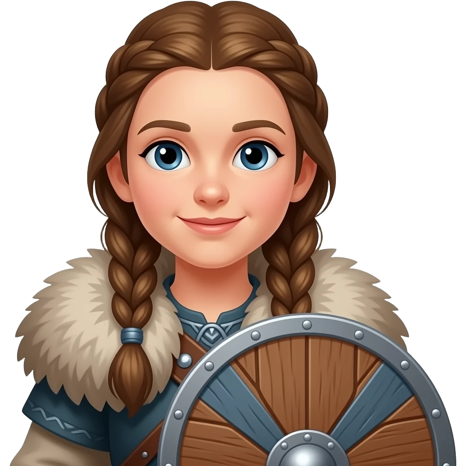 viking girl emoji