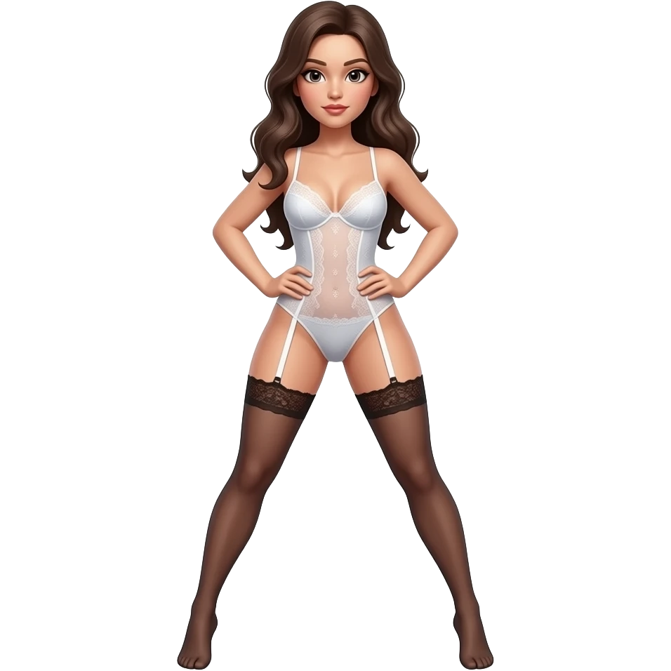 Sexy Spread legs lady emoji