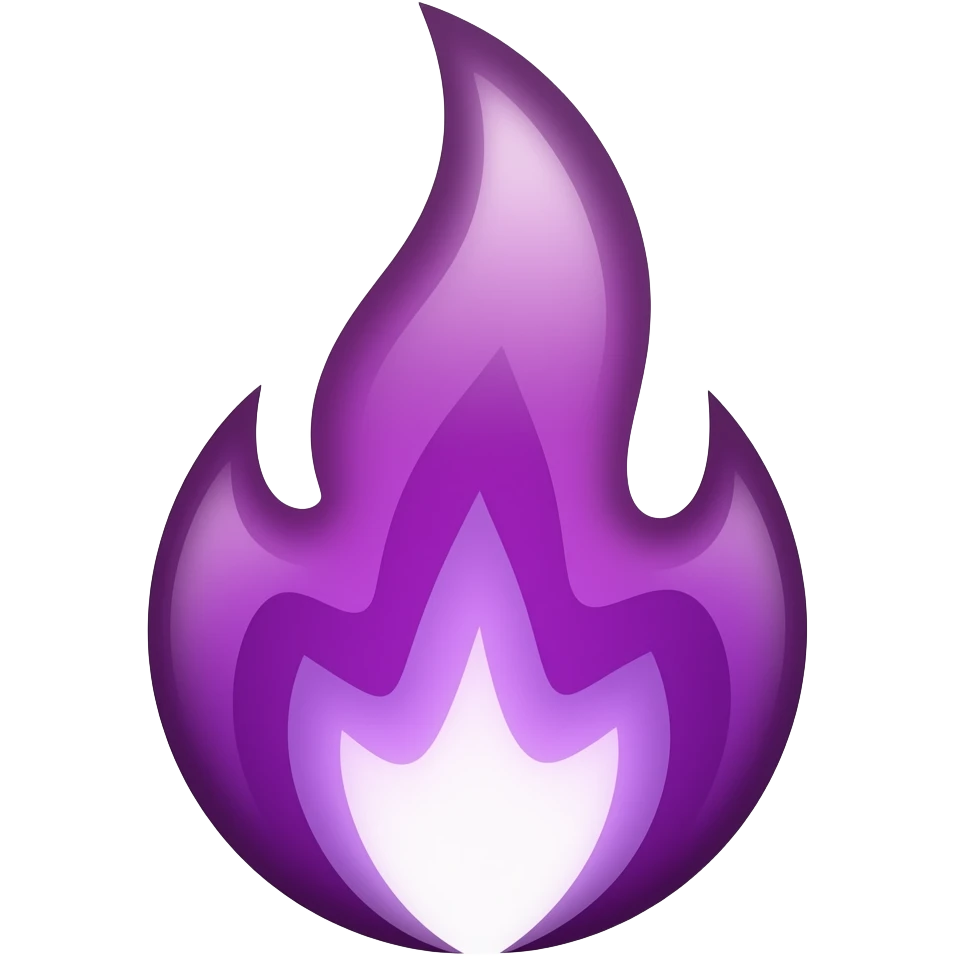 Purple flame emoji
