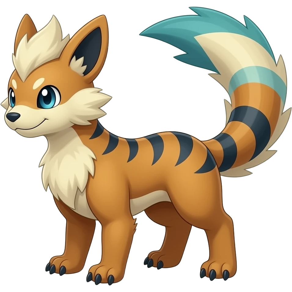 Pyroar-Furret-Shinx-Luxio-Luxray-Fakémon-animal-hybrid emoji