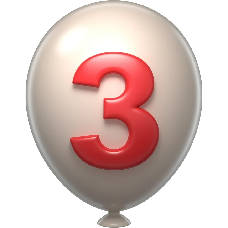 numbersBalloon numbers emoji