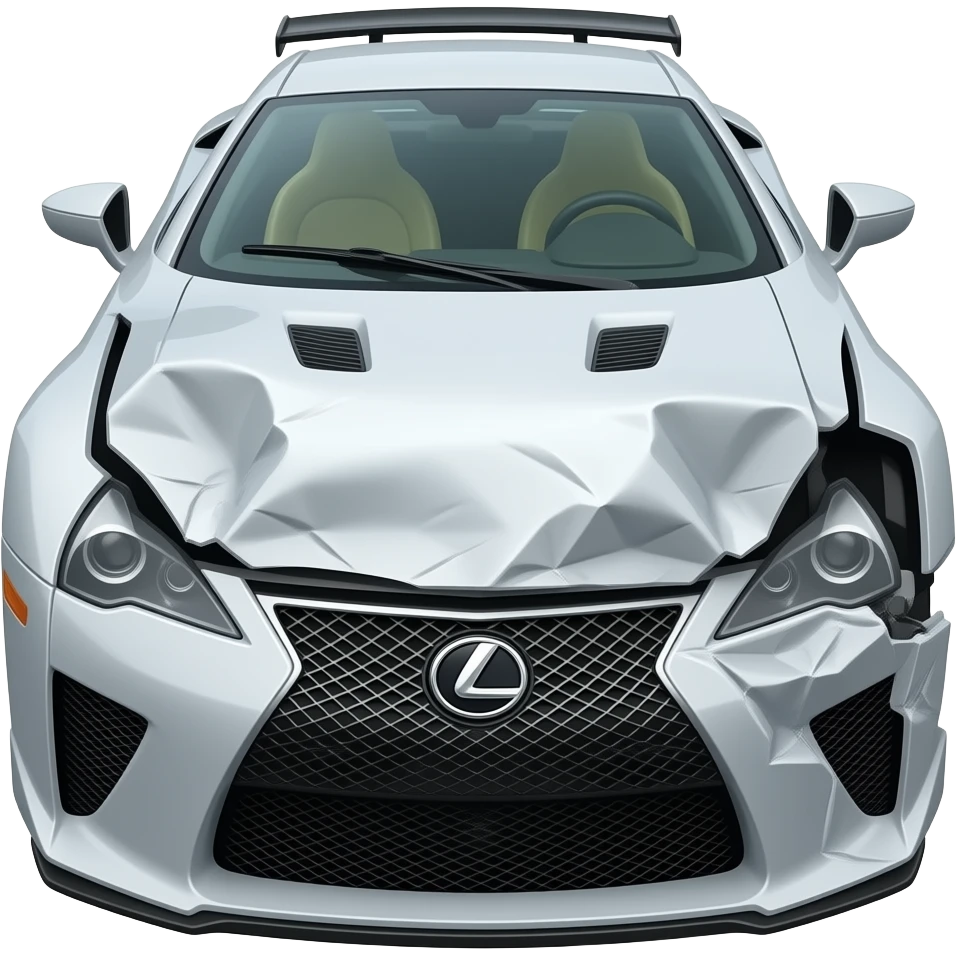 Crash Lexus LFA emoji