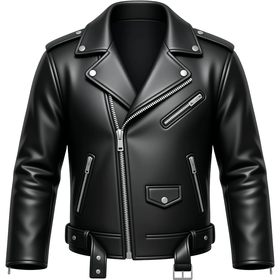 black leather jacket emoji