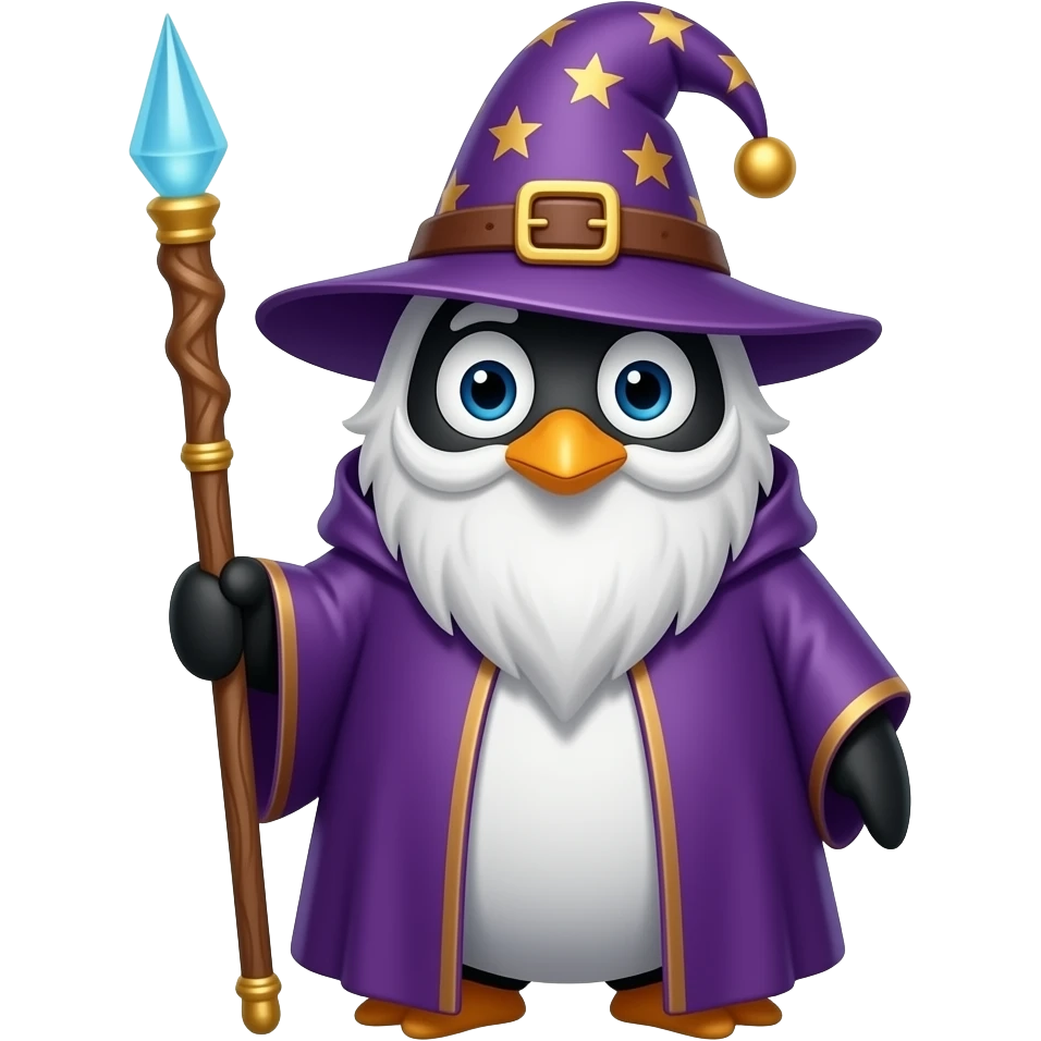 Penguin Wizard emoji
