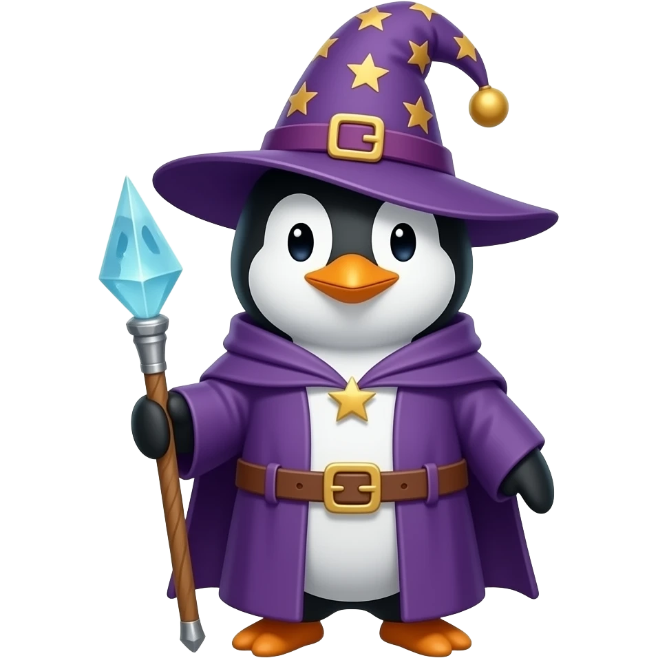 Penguin Wizard emoji