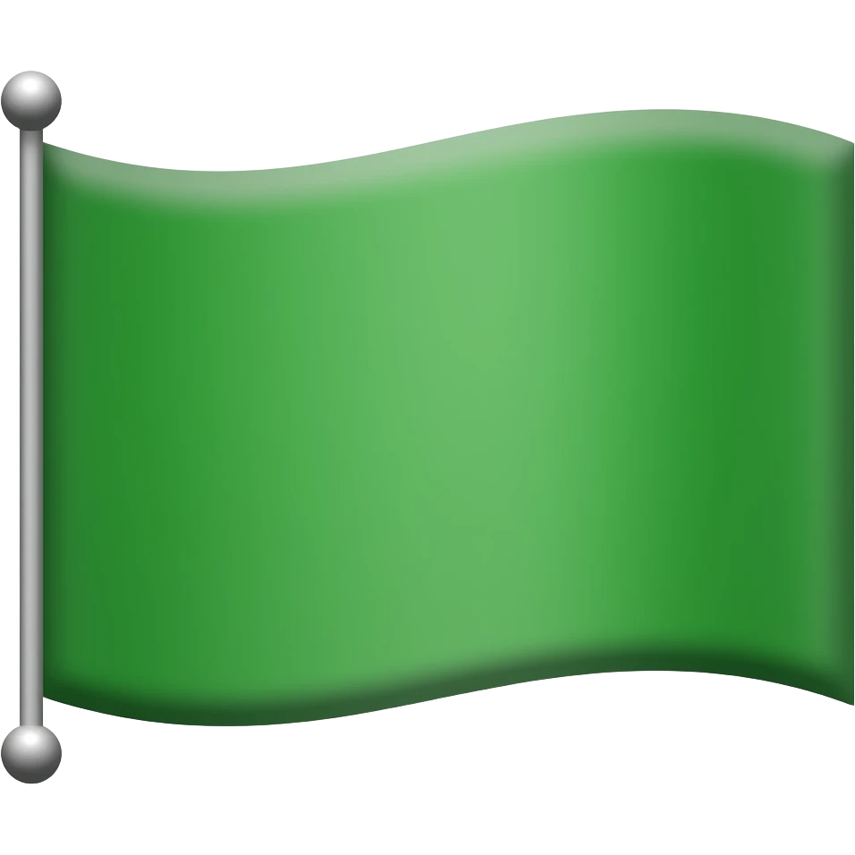 Green flag emoji