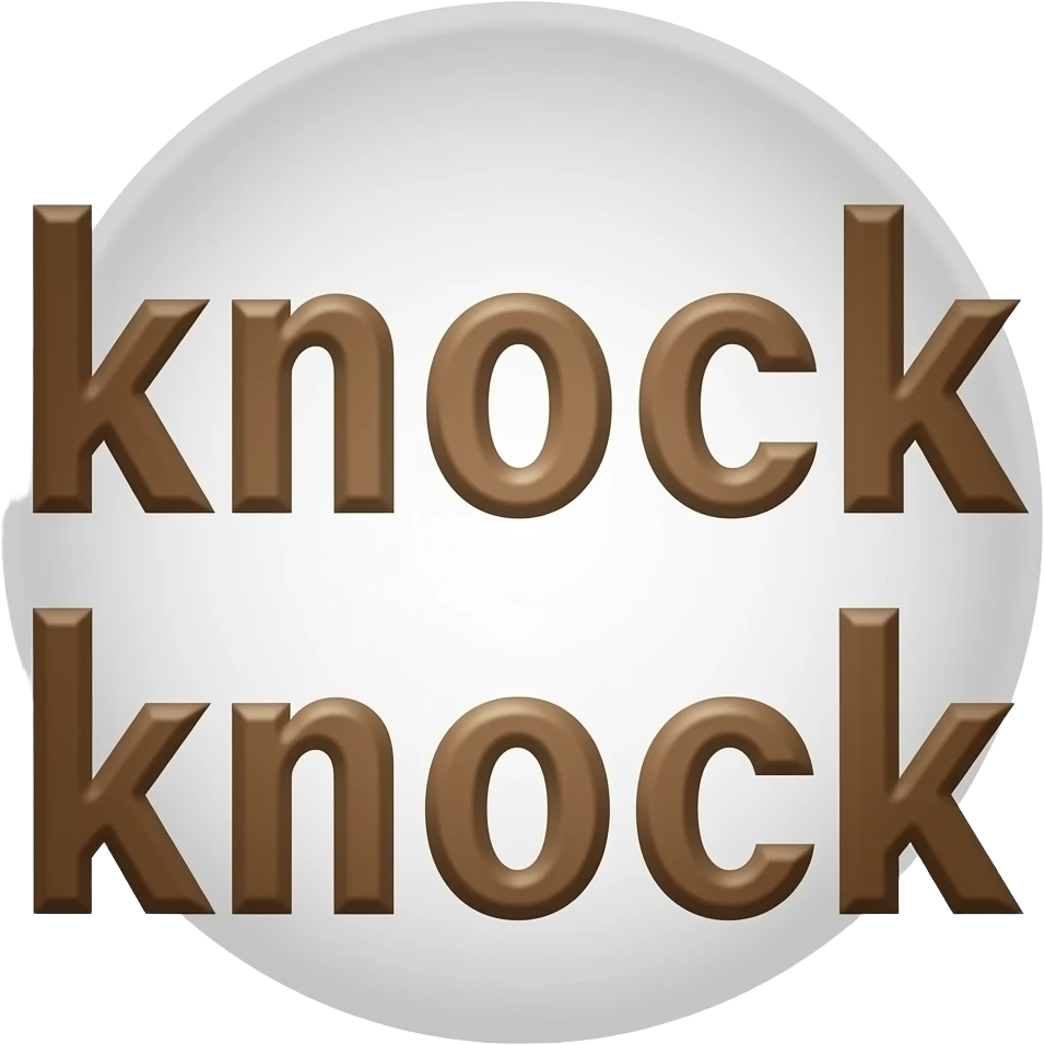 knock knock word emoji