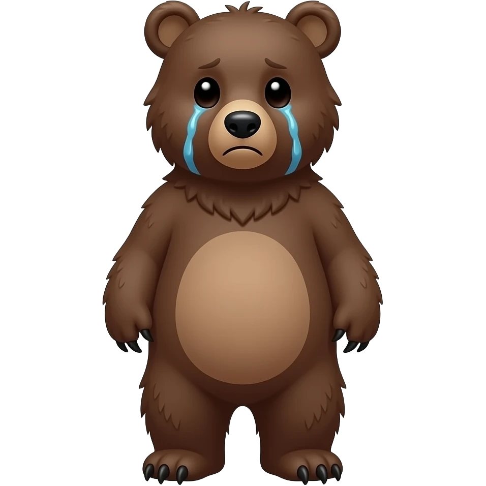 หมีสีน้ำตาล(ผู้หญิง)อกหัก emoji