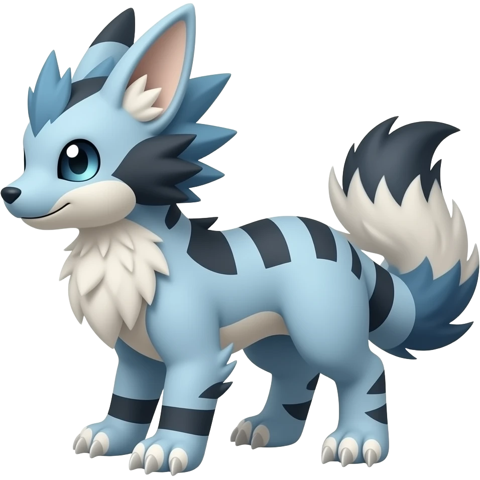 Meowstic-Minccino-Furret-Milotic-Exveemon-Digimon-hybrid emoji