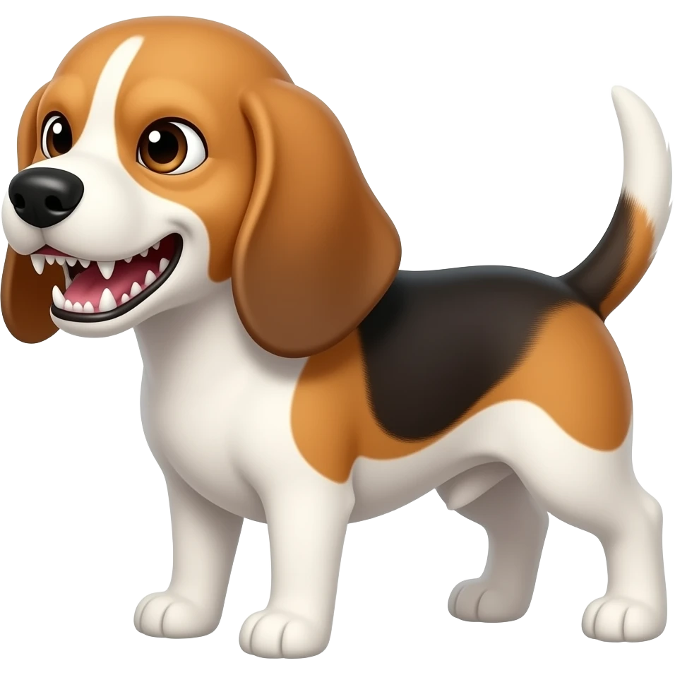 Beagle bite evil emoji