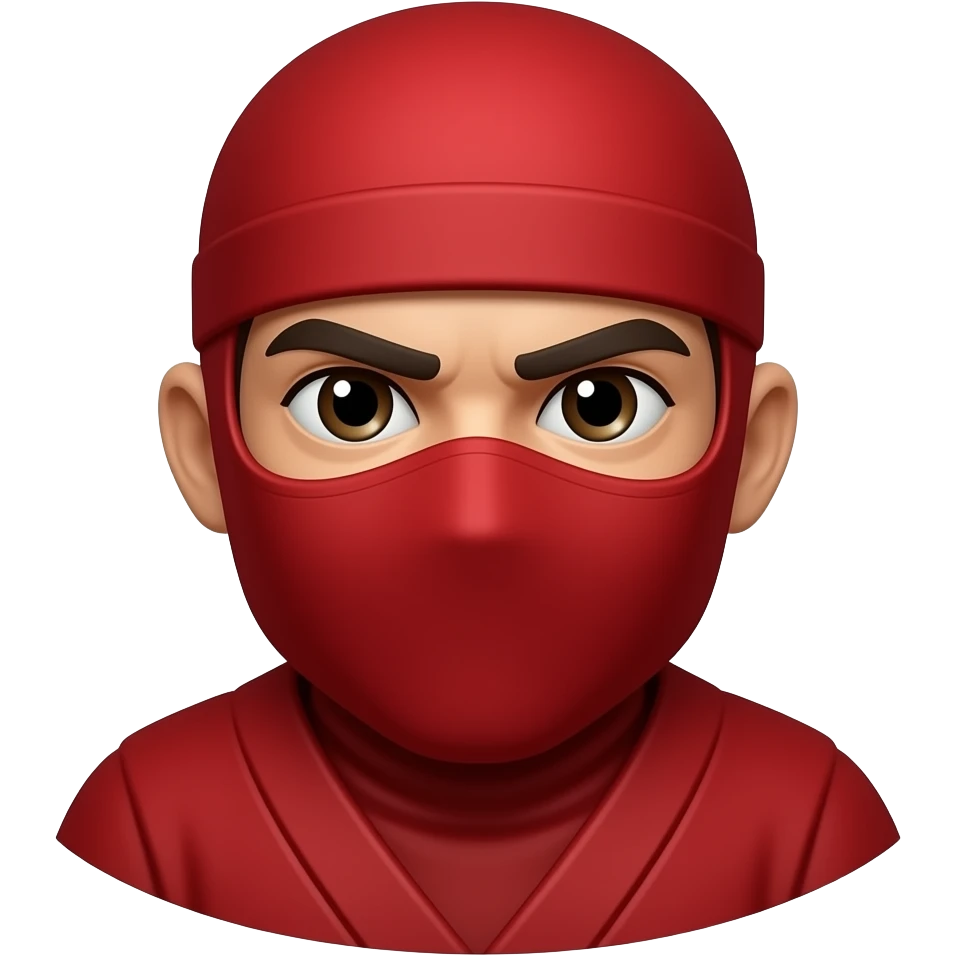 red ninja emoji