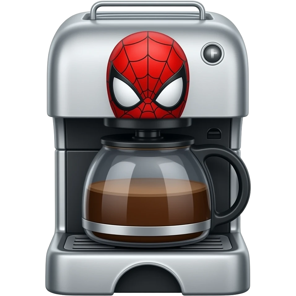 Spider-Man coffee maker emoji