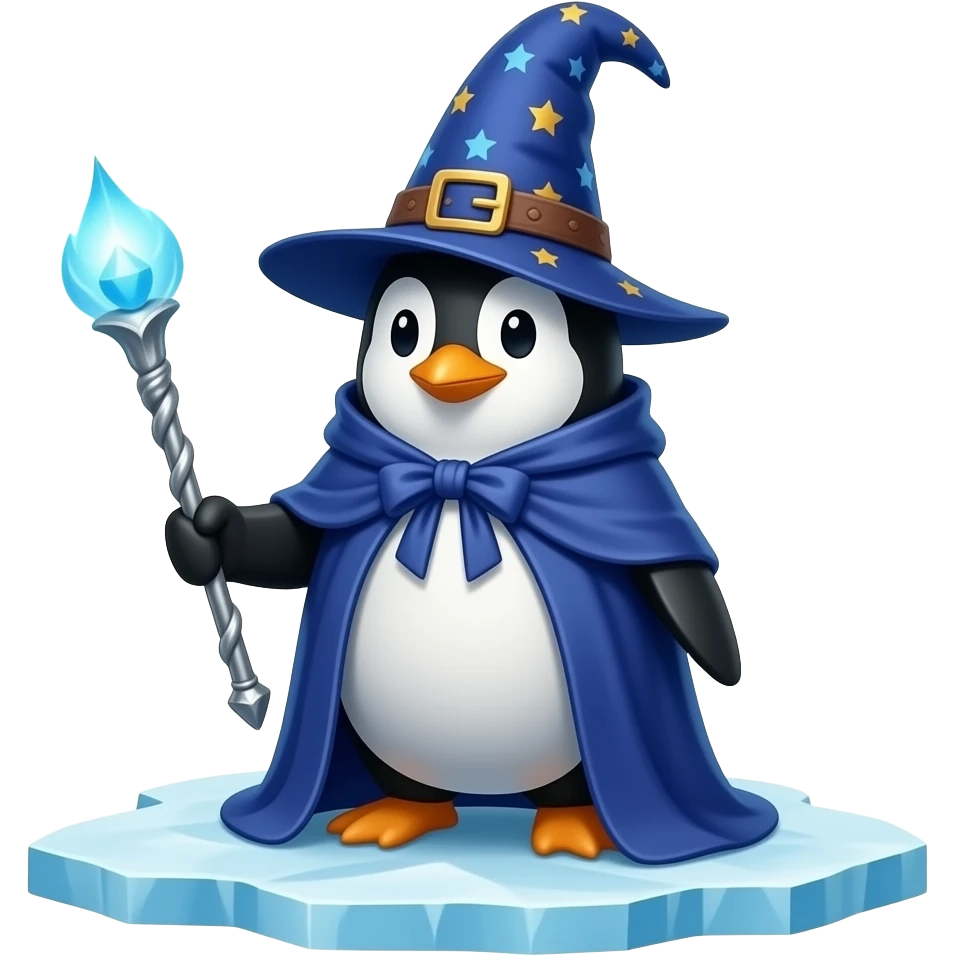 Penguin Wizard emoji