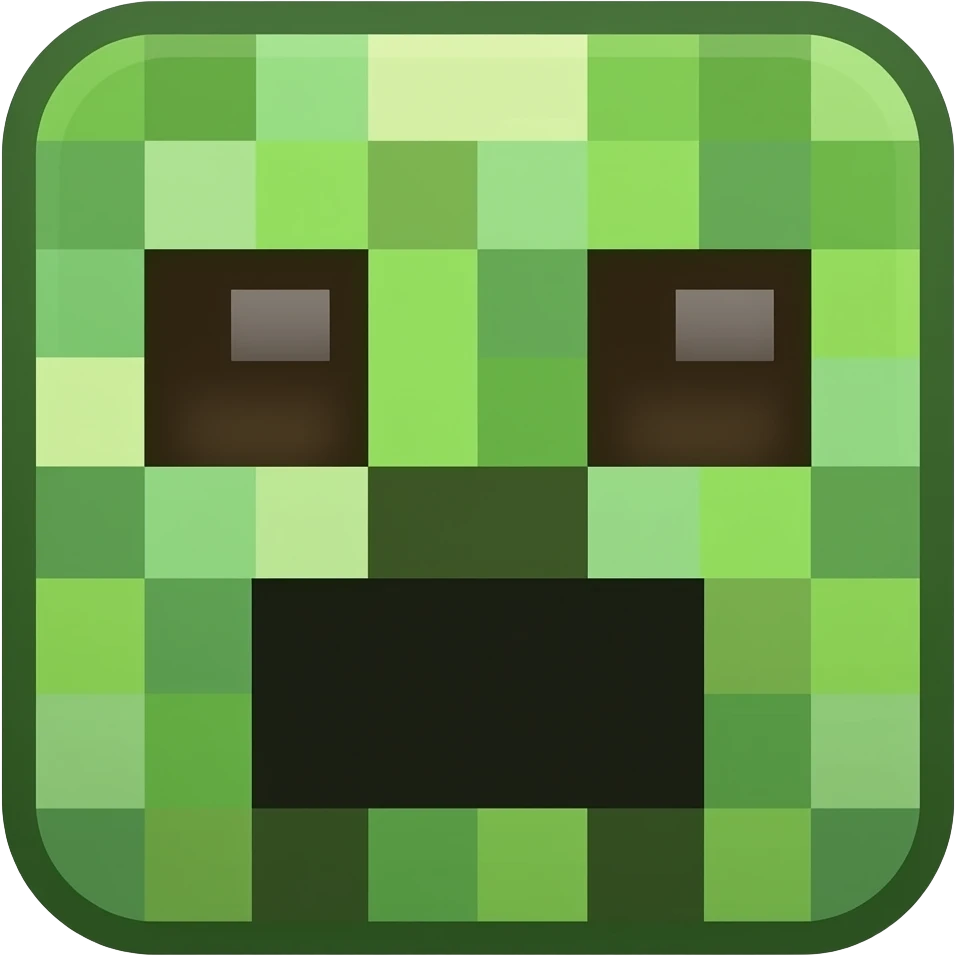 minecraft creeper pixel art emoji