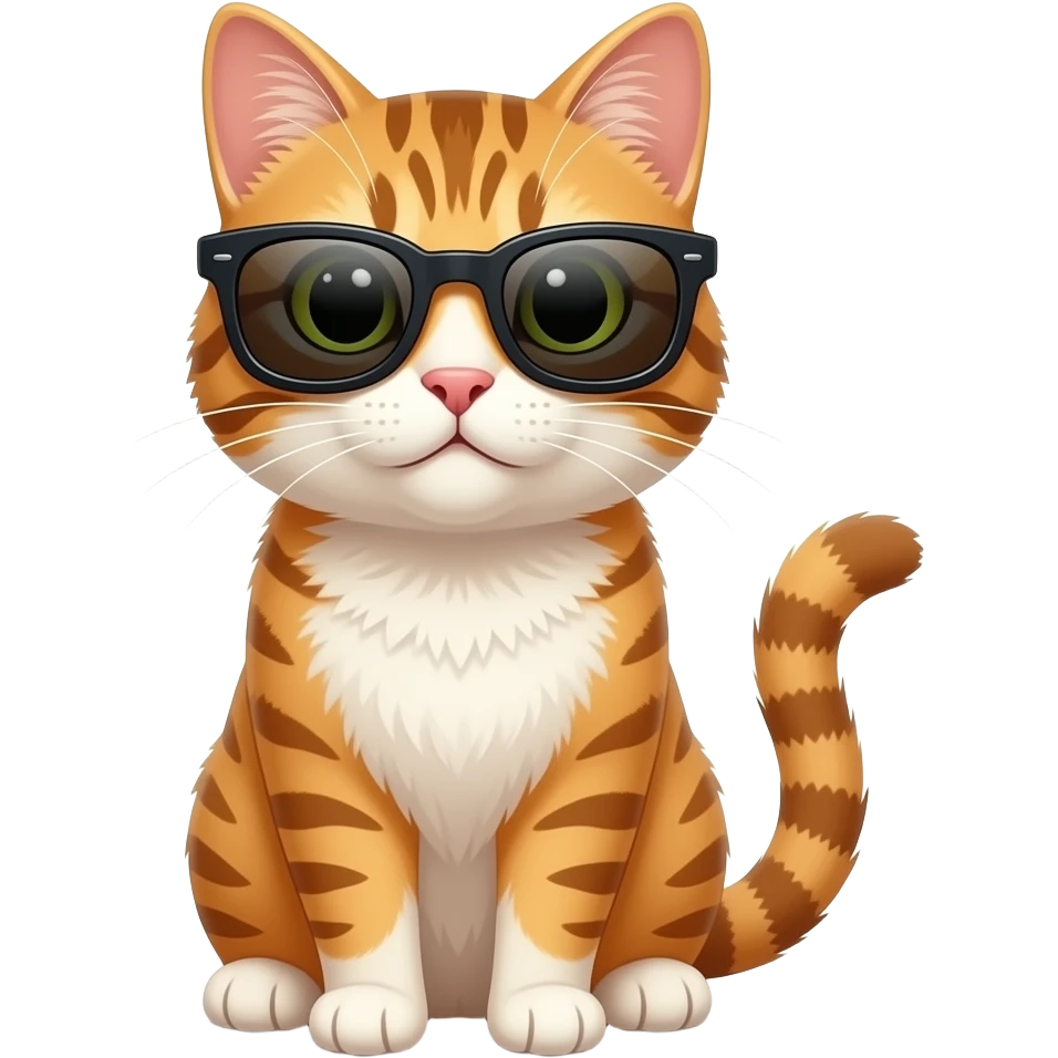 Cat wearing sunglasses emoji