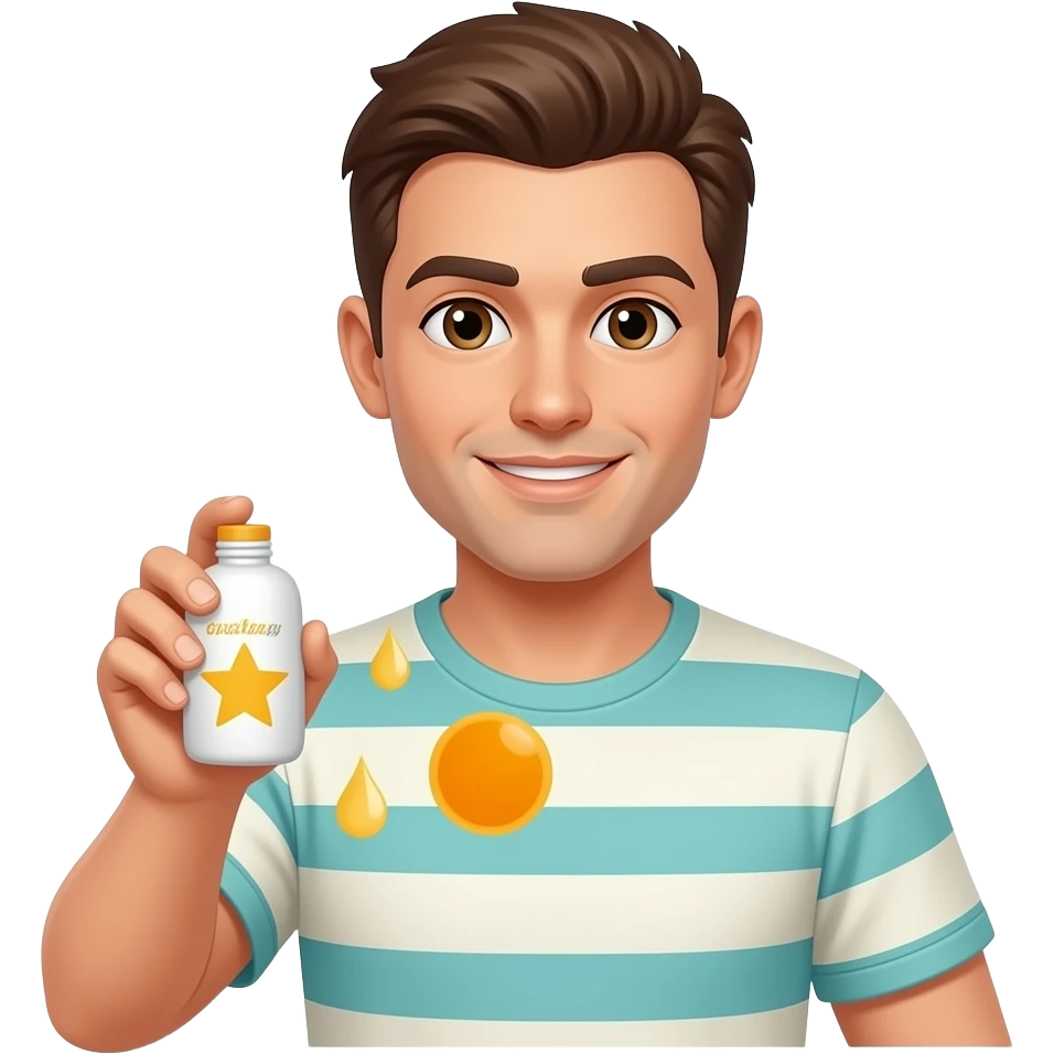 I grab my sunscreen bottle emoji