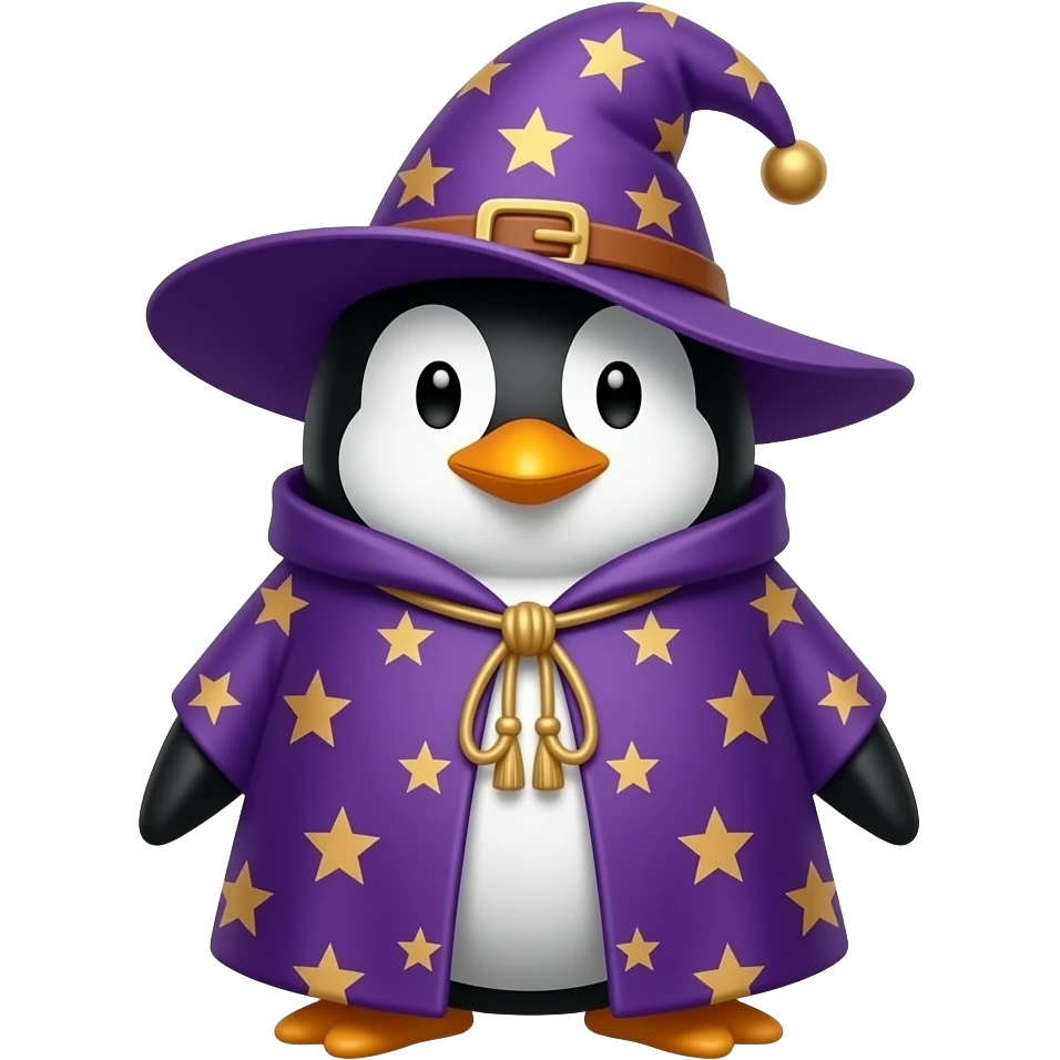 Penguin Wizard emoji