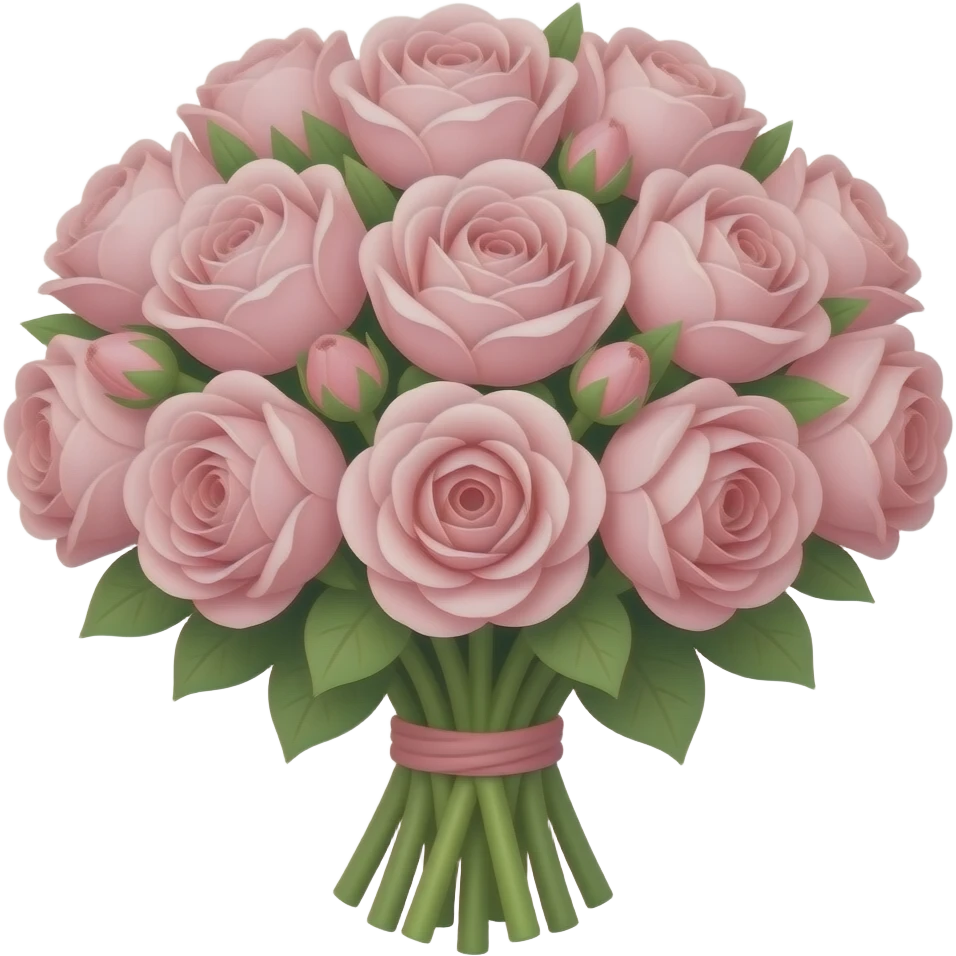 pastel pink flowers bouquet huge emoji