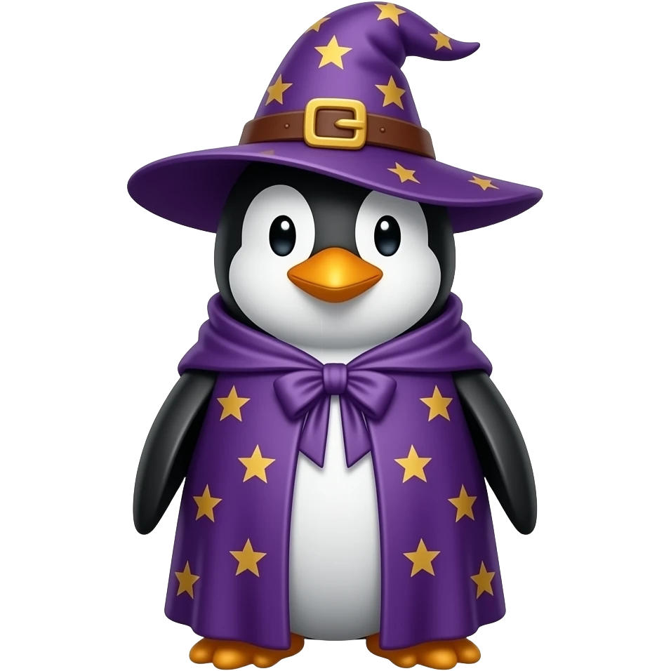 Penguin Wizard emoji