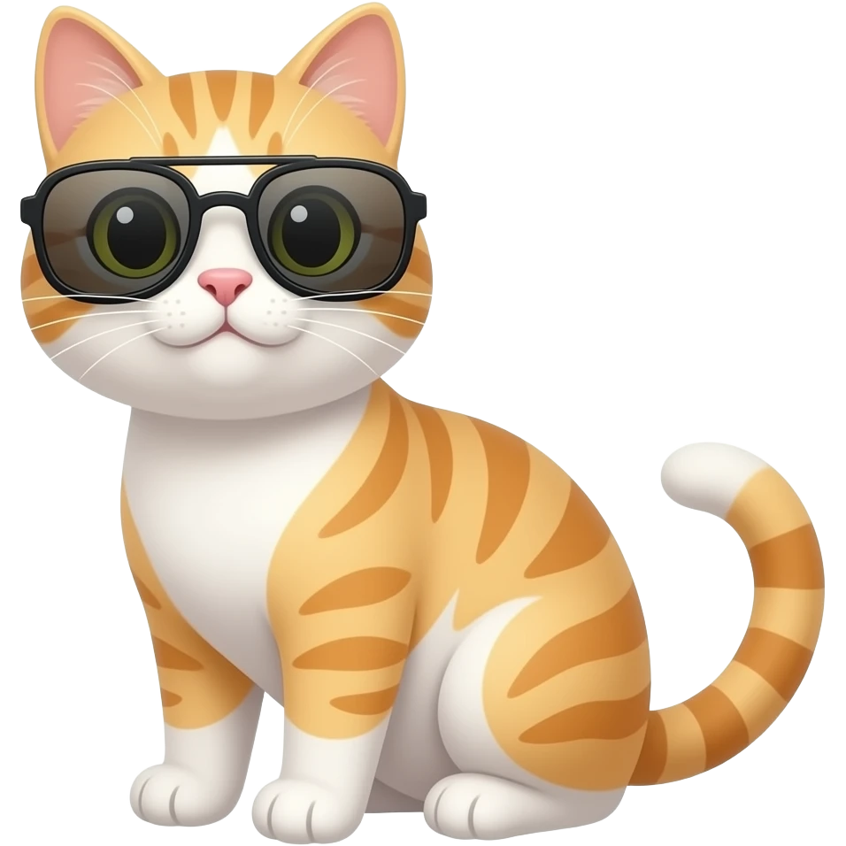 Cat wearing sunglasses emoji