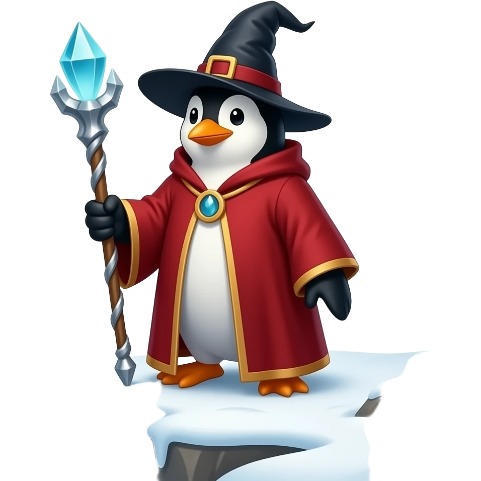 Penguin Wizard emoji