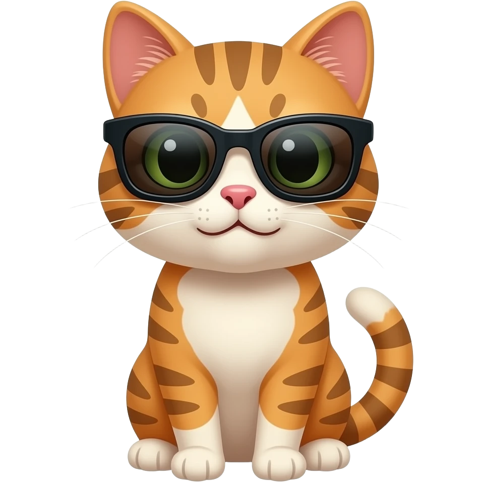 Cat wearing sunglasses emoji