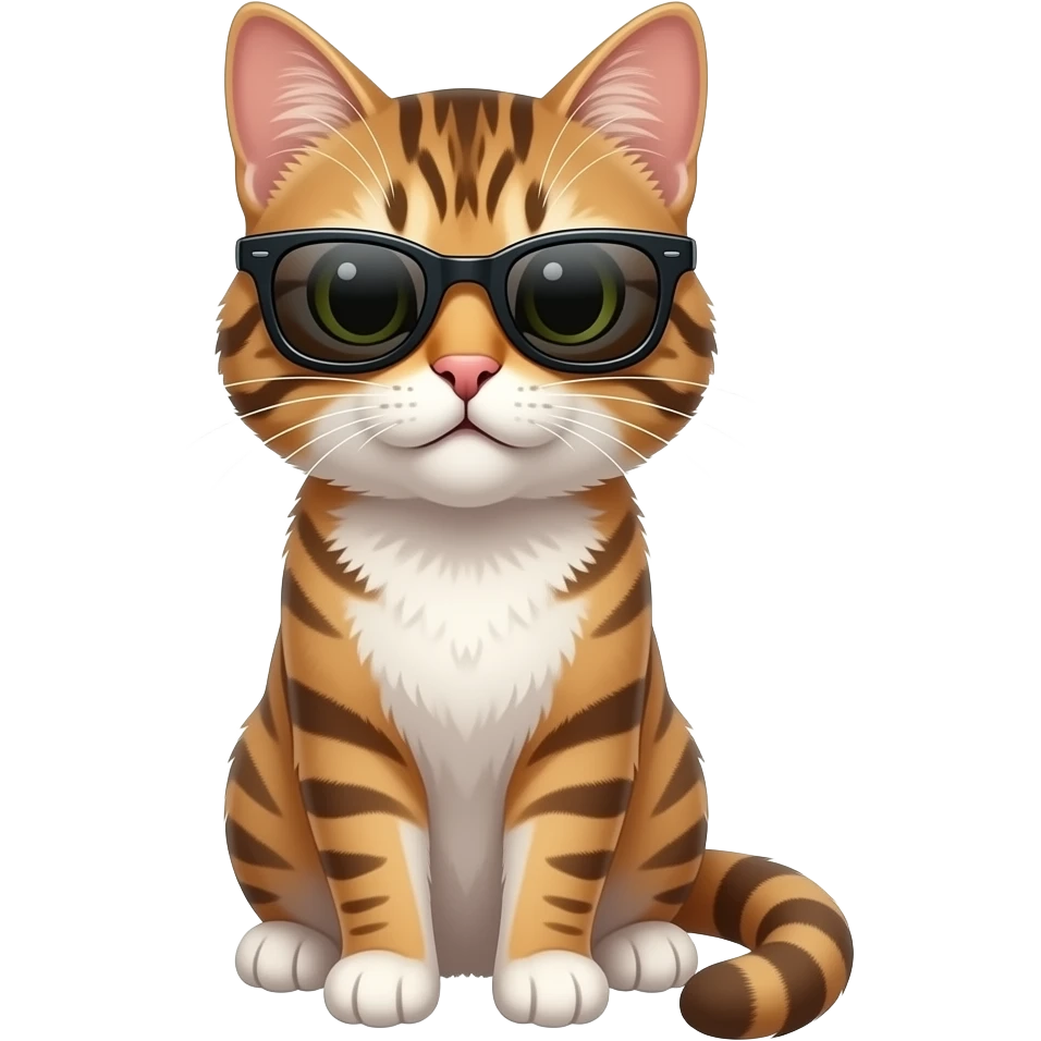 Cat wearing sunglasses emoji