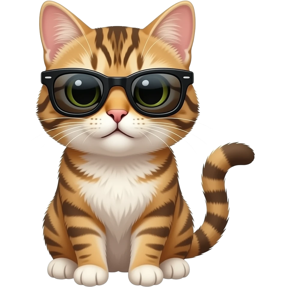 Cat wearing sunglasses emoji