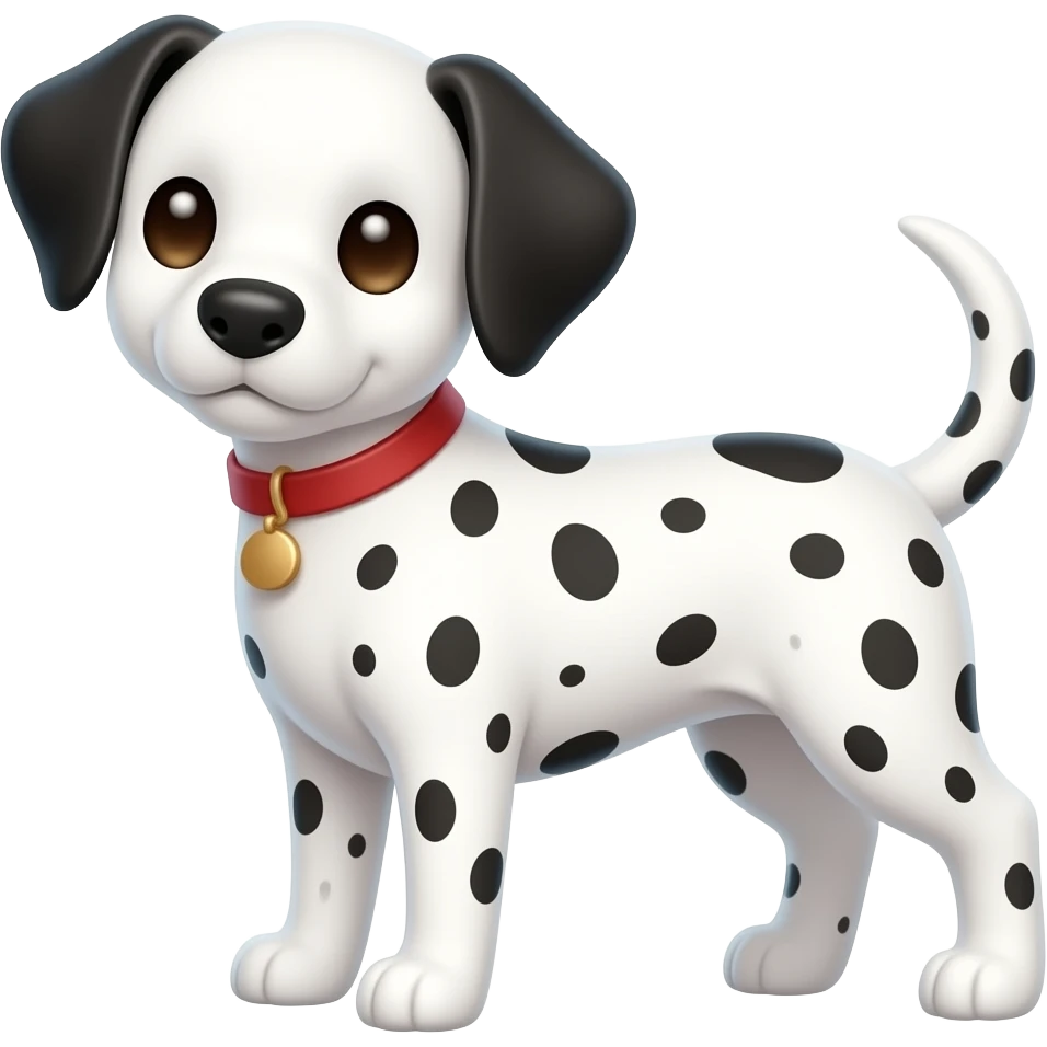 cute Dalmatian dog emoji