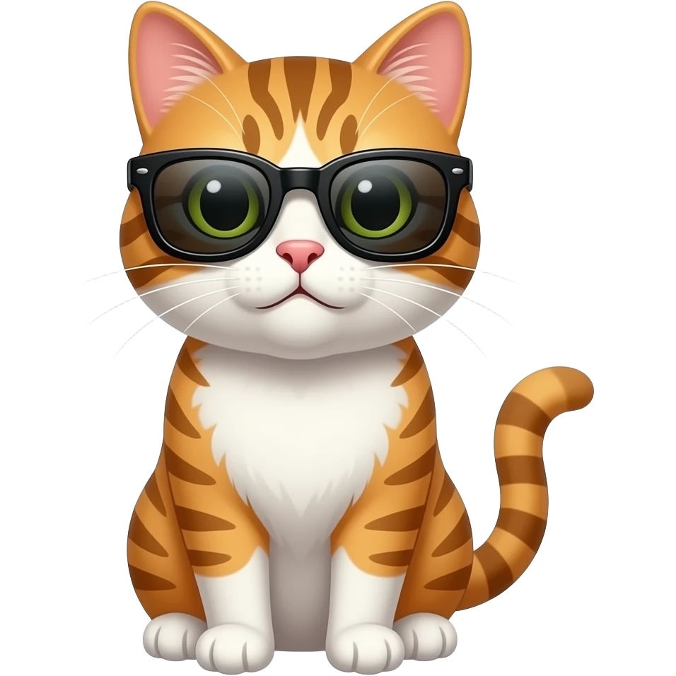 Cat wearing sunglasses emoji