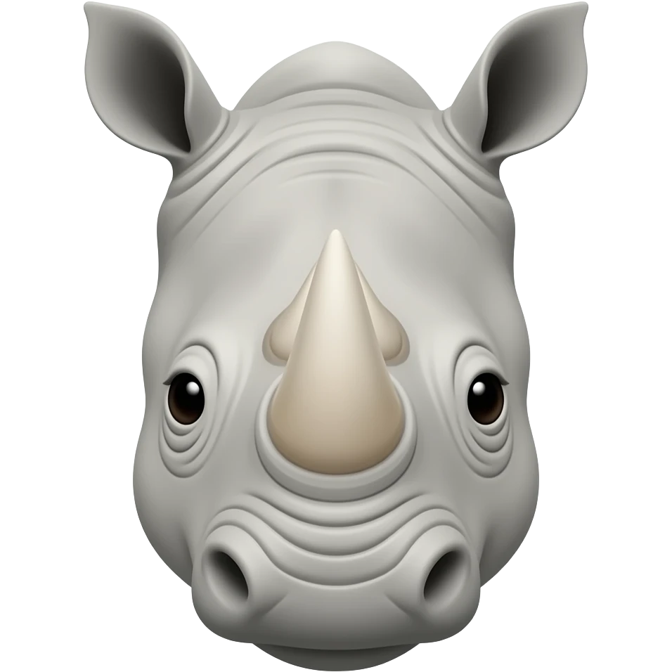 Rhinocero face emoji