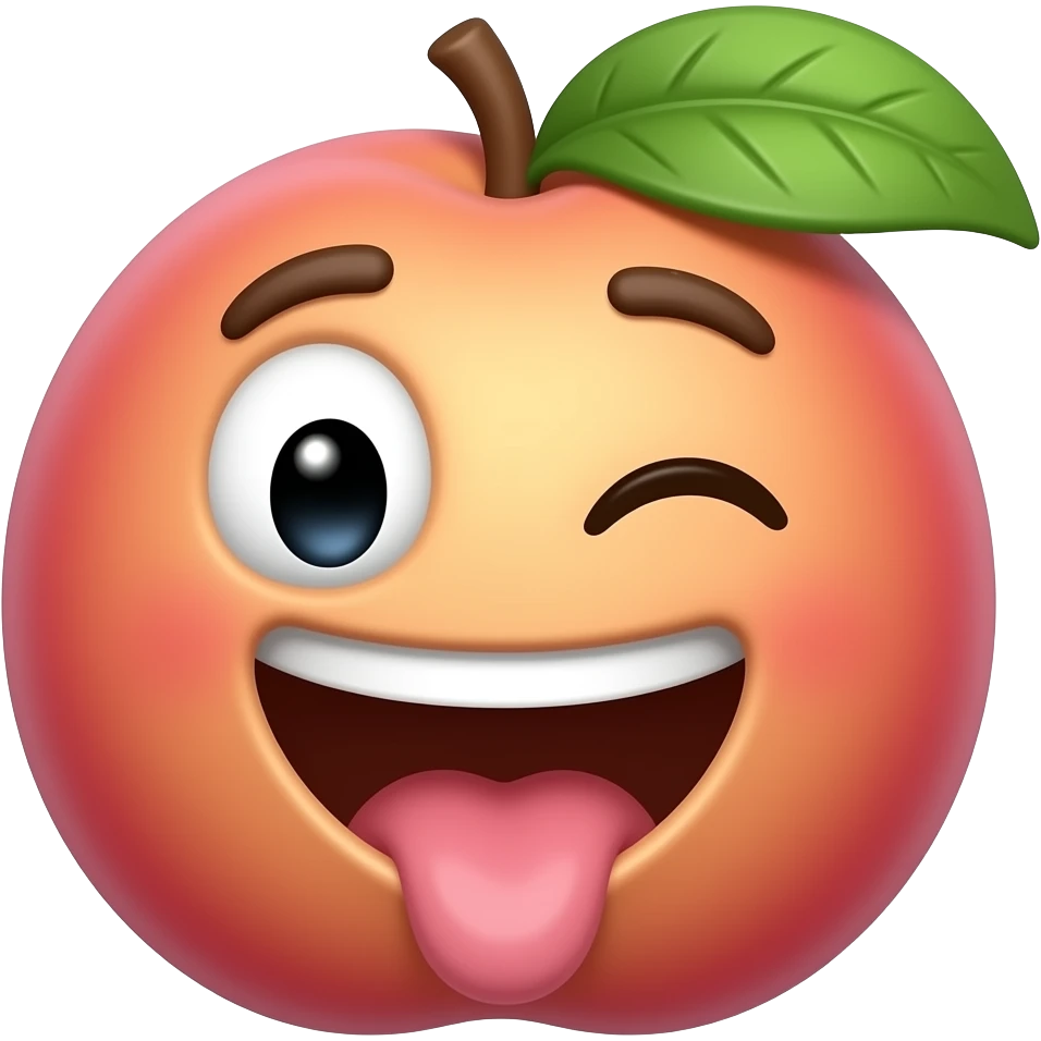 emoji style, 🍑, but extremely explicit NSFW porn version, detailed, sexual, adult emoji