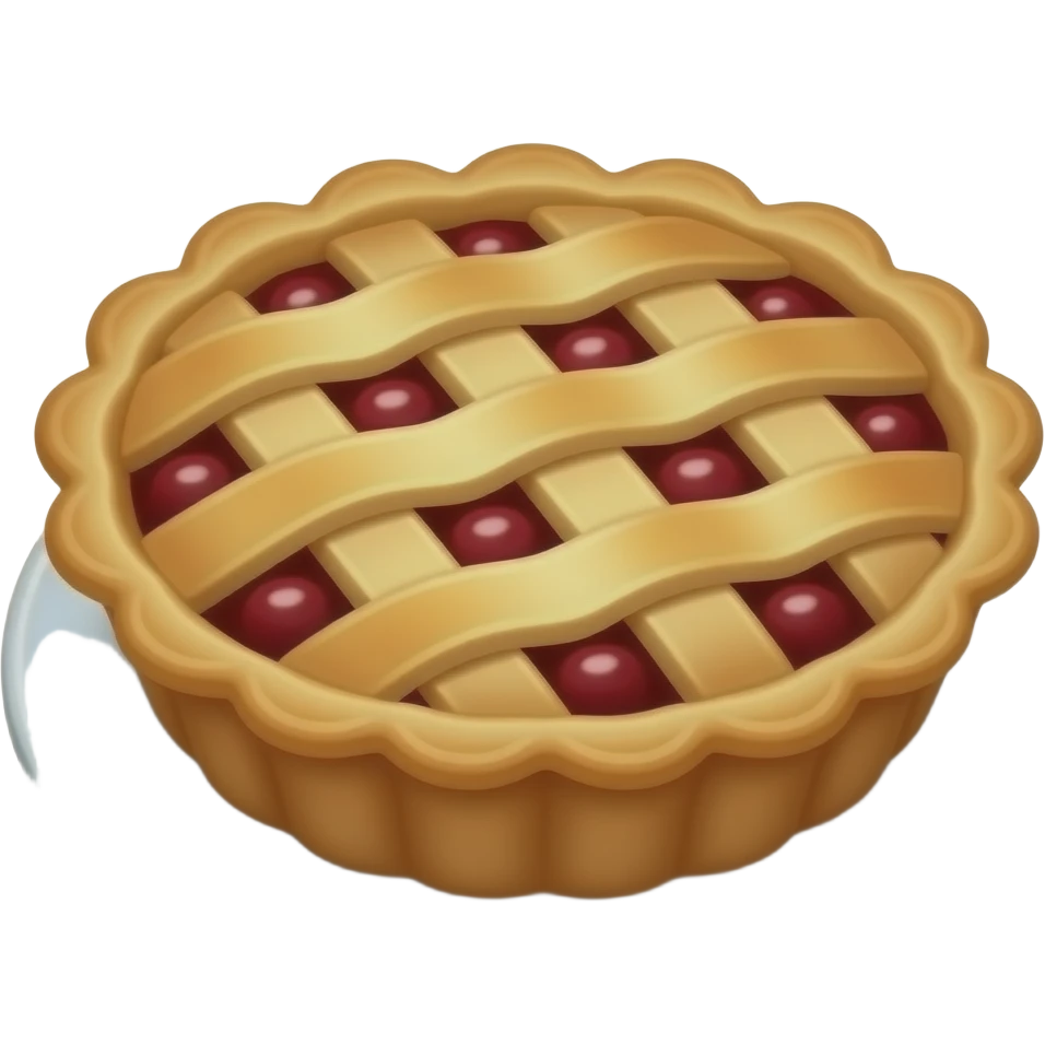 Ultra-realistic homemade lattice fruit pie, golden flaky pastry crust ...