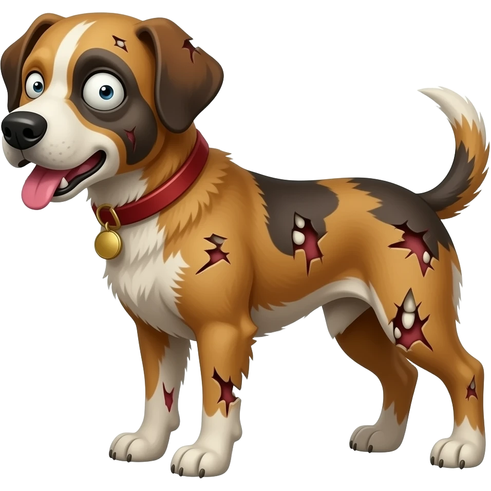 Собака зомбі. emoji