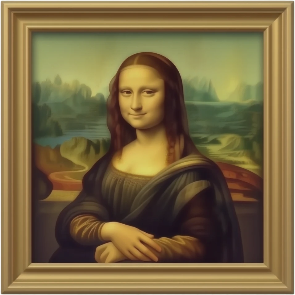 framed painting emoji