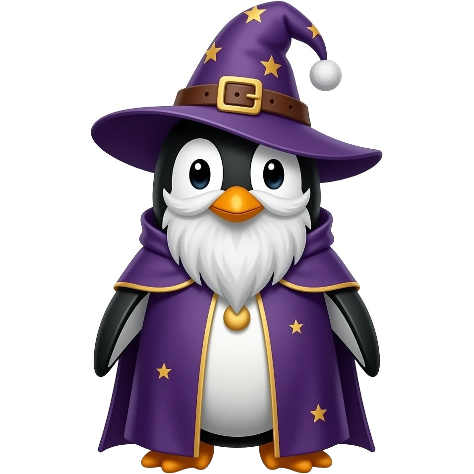 Penguin Wizard emoji