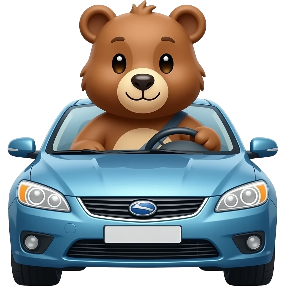 Bear car emoji
