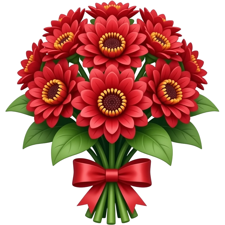 باقة ورد احمر emoji
