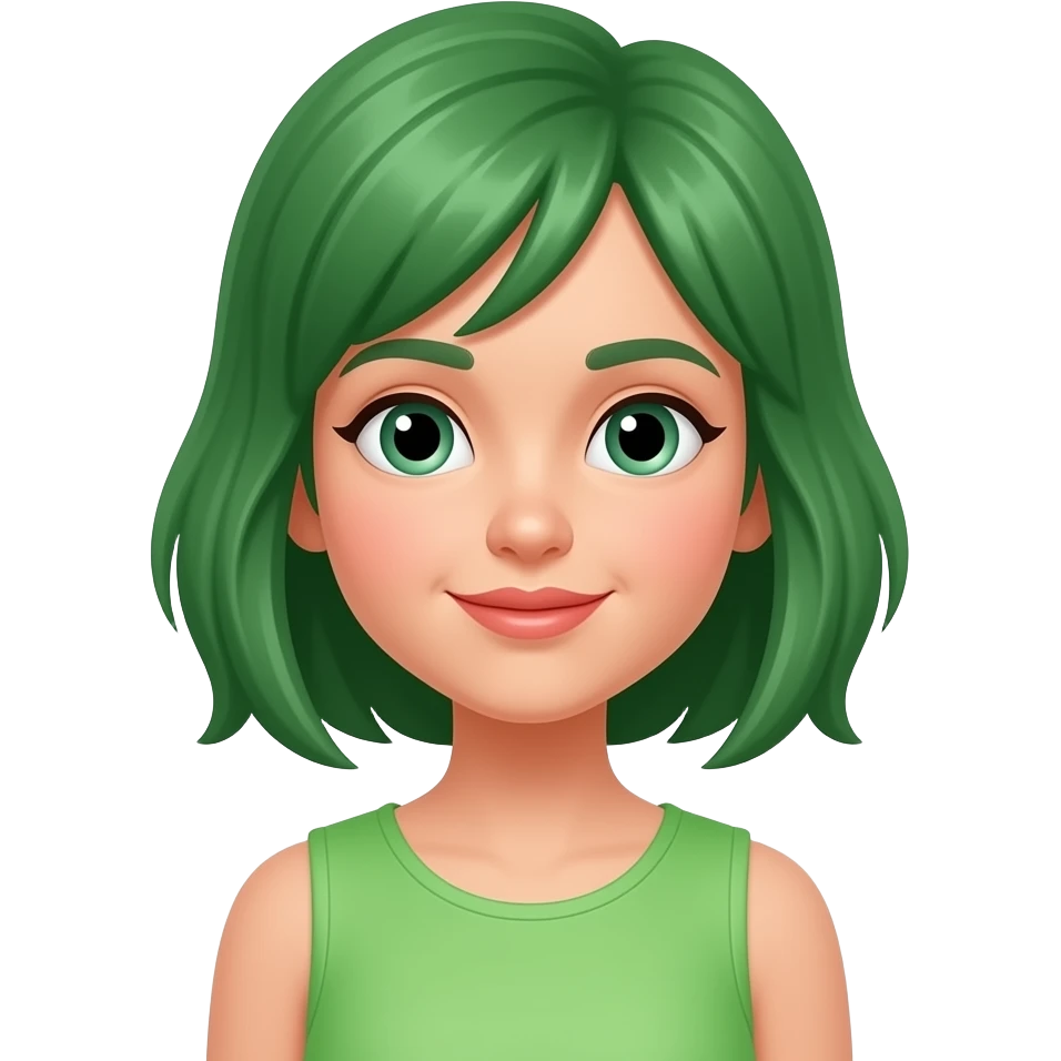 green girl emoji