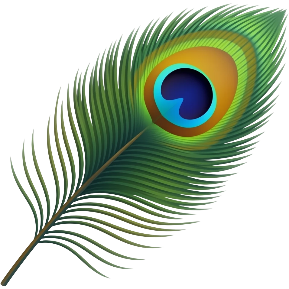 Create peacock feather emoji emoji