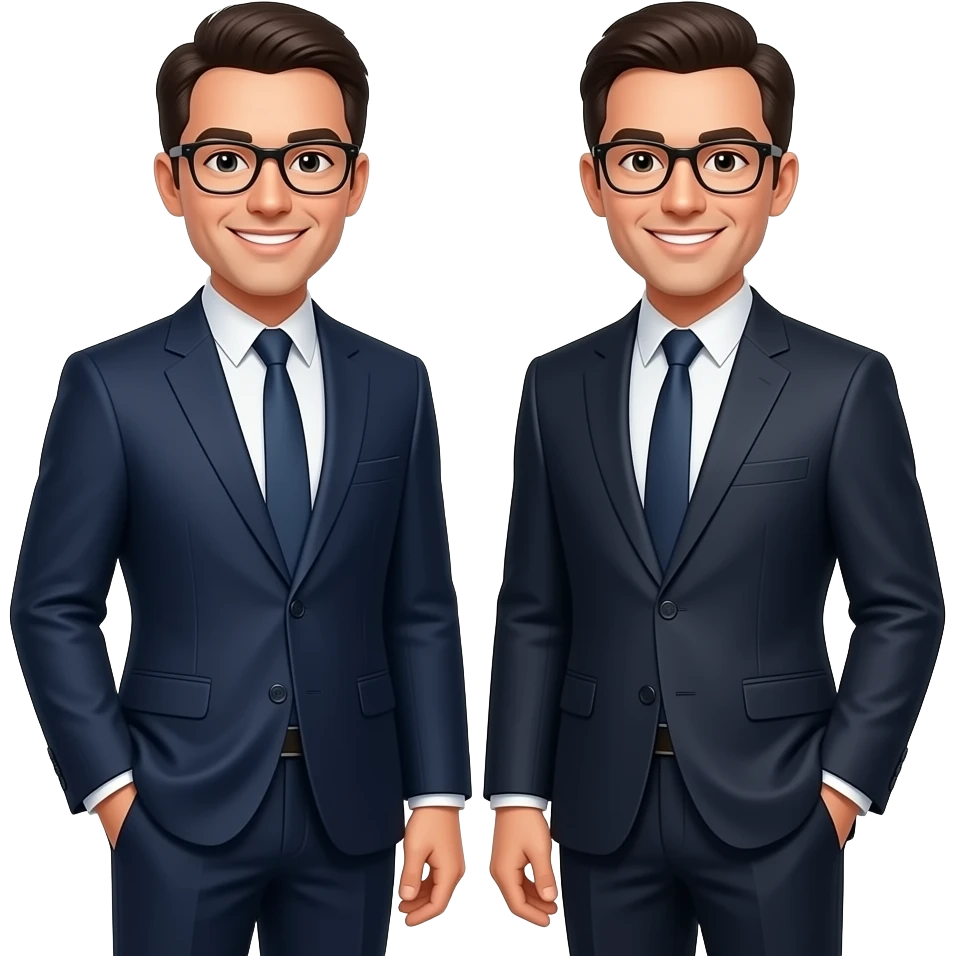 successful business twins emoji