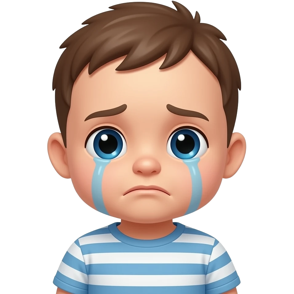 sad baby emoji