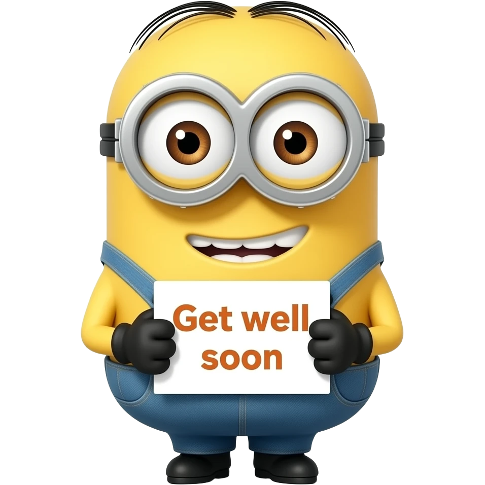 Get well soon Paschaline minions emoji