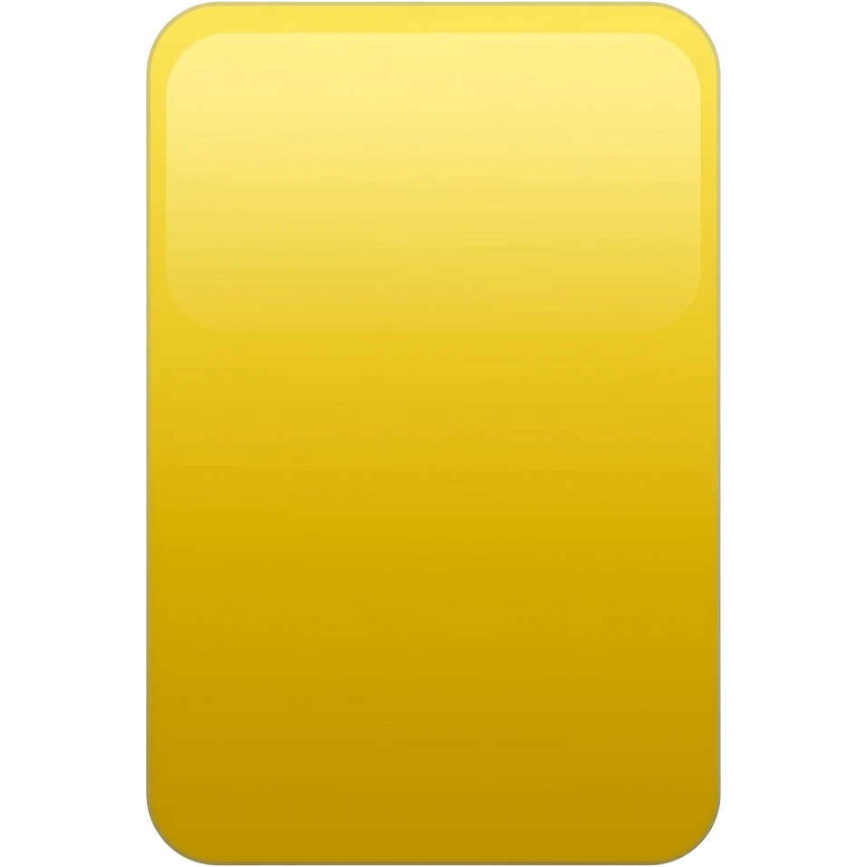 tarjeta amarilla rectangular vertical emoji