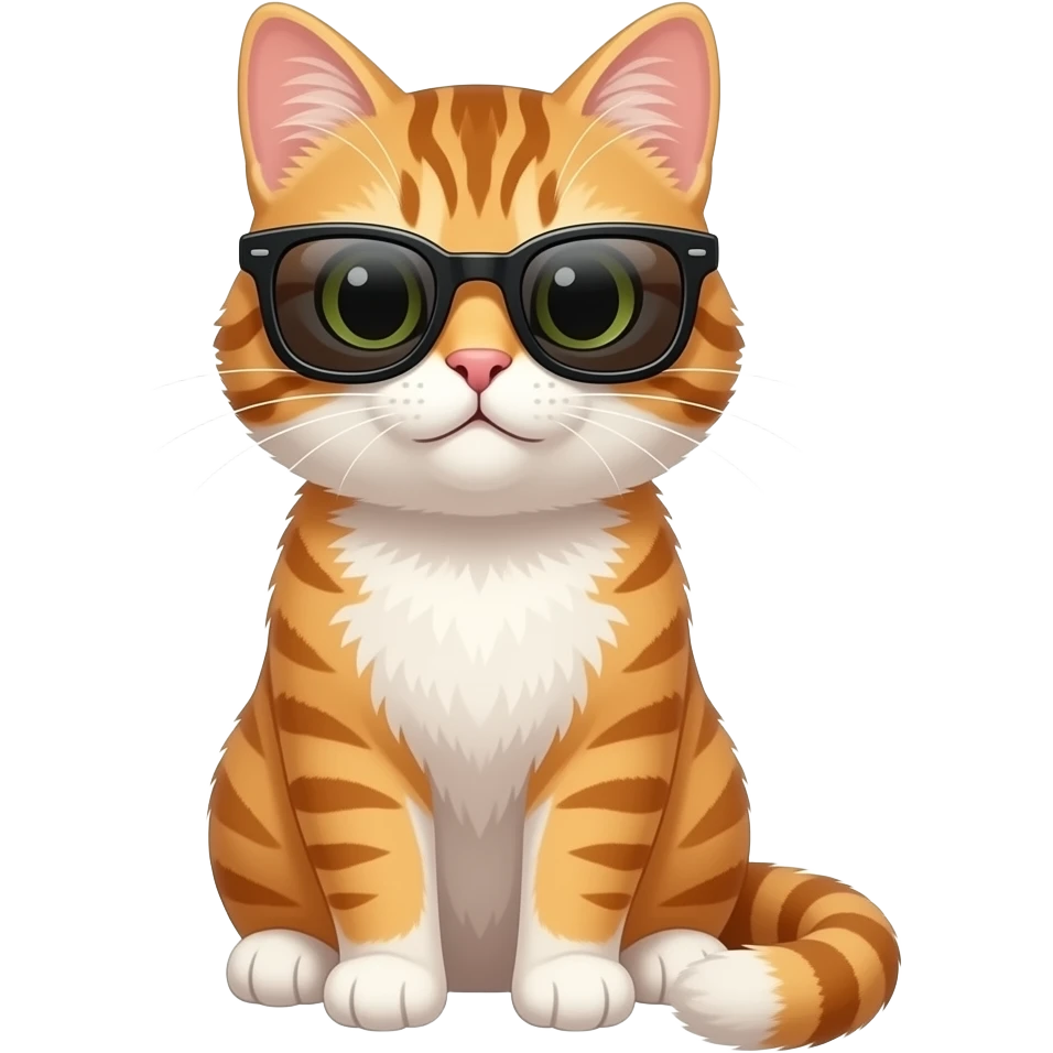 Cat wearing sunglasses emoji