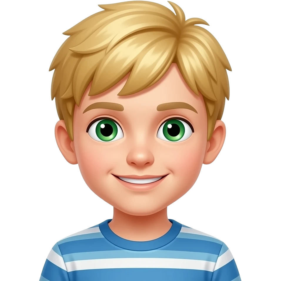 Baiat blond ochii verzi emoji